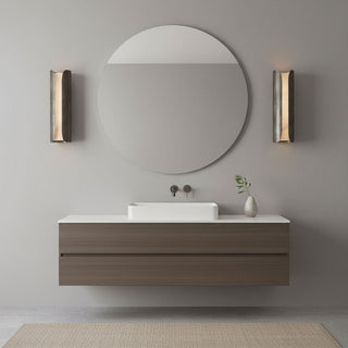 Cradled Alabaster Sconce-Neutral Decor
