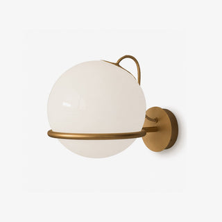 Cradled Globe Wall Sconce-Neutral Decor