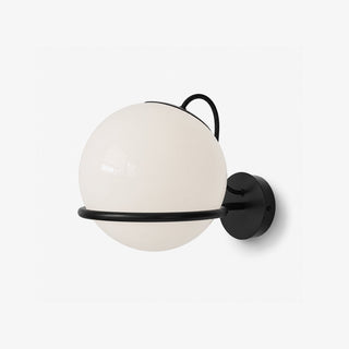 Cradled Globe Wall Sconce-Neutral Decor