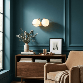 Cradled Globe Wall Sconce-Neutral Decor