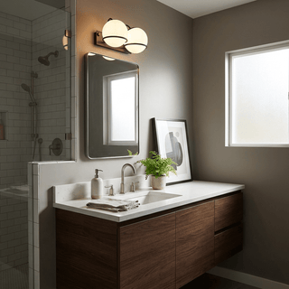 Cradled Globe Wall Sconce-Neutral Decor