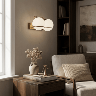 Cradled Globe Wall Sconce-Neutral Decor