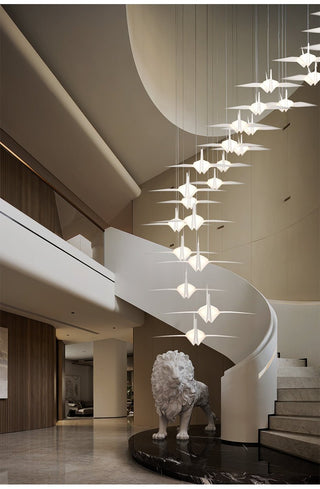 Crane Flock Pendant Light-Neutral Decor