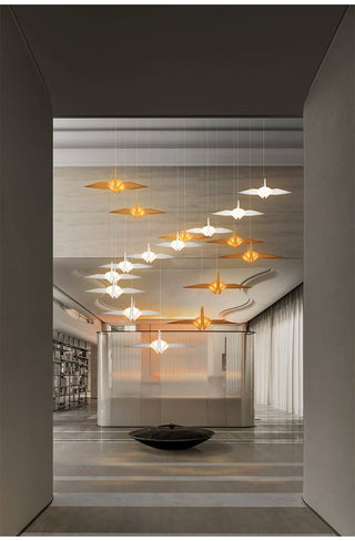 Crane Flock Pendant Light-Neutral Decor