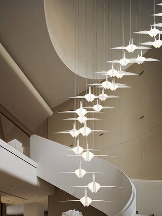 Crane Flock Pendant Light-Neutral Decor