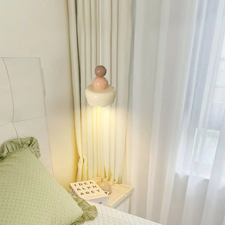 Valentina Poupée Sunny Rain LED Suspension Crème Résine Chambre à coucher