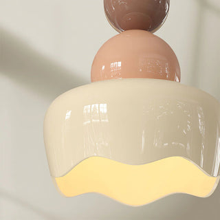 Valentina Poupée Sunny Rain LED Suspension Crème Résine Chambre à coucher