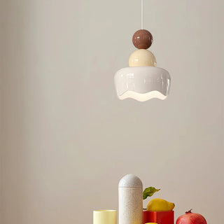 Valentina Poupée Sunny Rain LED Suspension Crème Résine Chambre à coucher