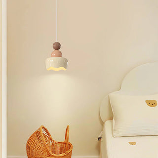 Valentina Poupée Sunny Rain LED Suspension Crème Résine Chambre à coucher