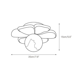 Quip Lampe De Plafond En Résine Fleur Bloom Créativité Individuelle