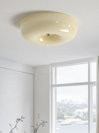 Solara Lustre Crème Pudding avec Verre Soufflé-Luire