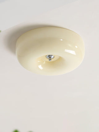 Solara Lustre Crème Pudding avec Verre Soufflé-Luire