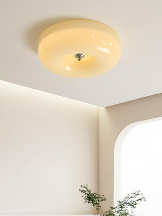 Solara Lustre Crème Pudding avec Verre Soufflé-Luire
