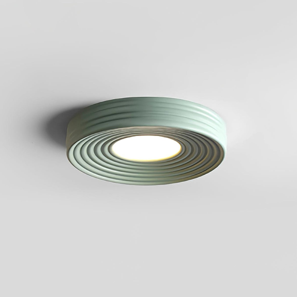 Ceiling Light Ribbed Canopy Textured Contemporary Fixture-Neutral Decor