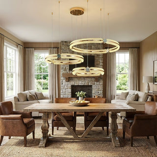 Creative Ring Chandelier-Neutral Decor