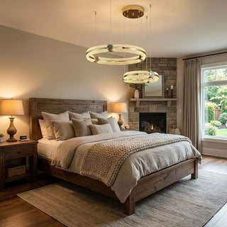 Creative Ring Chandelier-Neutral Decor