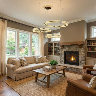 Creative Ring Chandelier-Neutral Decor