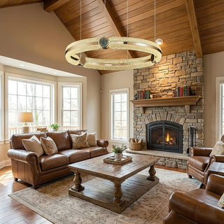 Creative Ring Chandelier-Neutral Decor