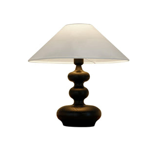 Vominex Bois Tissu Lampe de Table Vintage