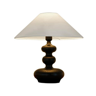 Vominex Bois Tissu Lampe de Table Vintage