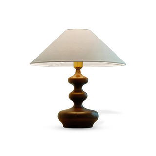 Vominex Bois Tissu Lampe de Table Vintage