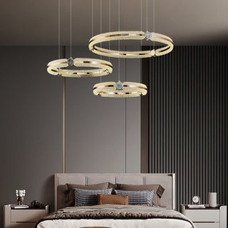 Creative Ring Chandelier-Neutral Decor