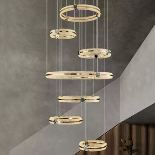 Creative Ring Chandelier-Neutral Decor