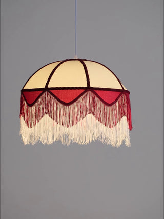 Cremisi Fringe Dome Pendant Light-Neutral Decor