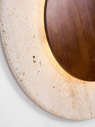Crescent Halo Plug-in Wall Sconce-Neutral Decor