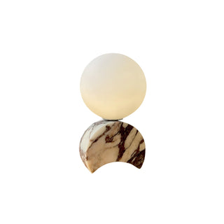 Crescent Lampe à Poser en Marbre