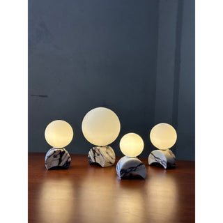 Crescent Lampe à Poser en Marbre