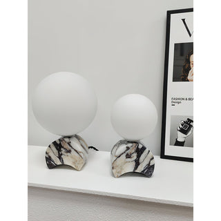 Crescent Lampe à Poser en Marbre