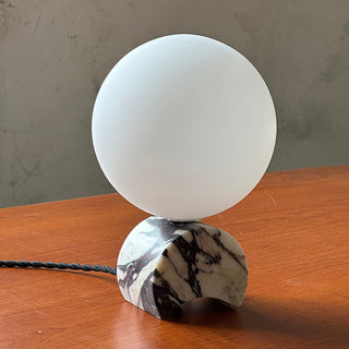 Crescent Lampe à Poser en Marbre