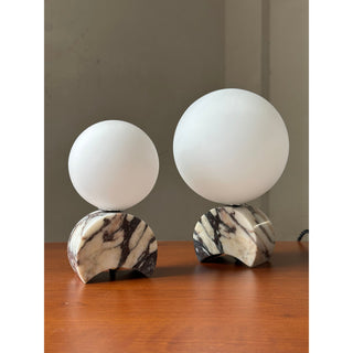 Crescent Lampe à Poser en Marbre