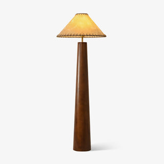Syleelia Lampadaire en Bois de Caoutchouc