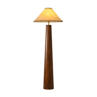 Syleelia Lampadaire en Bois de Caoutchouc