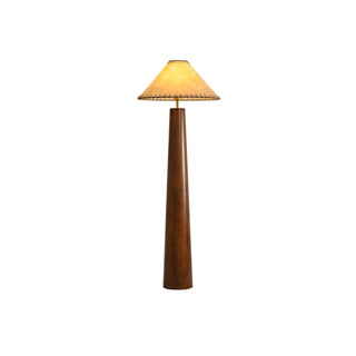 Syleelia Lampadaire en Bois de Caoutchouc