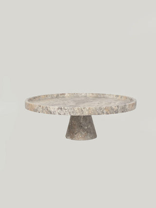 Tesk Plateau sur Socle en Marbre Marquina