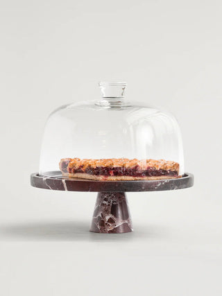 Tesk Plateau sur Socle en Marbre Marquina