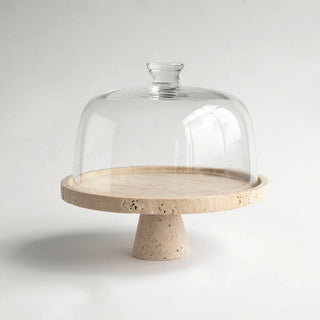 Tesk Plateau sur Socle en Marbre Marquina