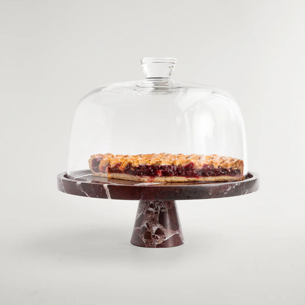 Tesk Plateau sur Socle en Marbre Marquina