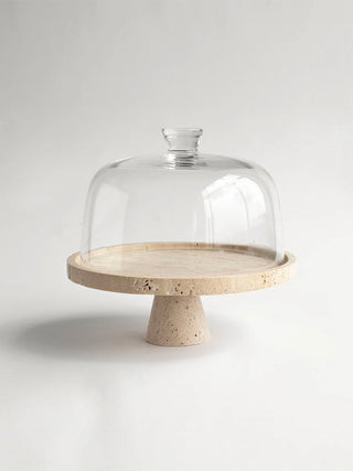 Tesk Plateau sur Socle en Marbre Marquina