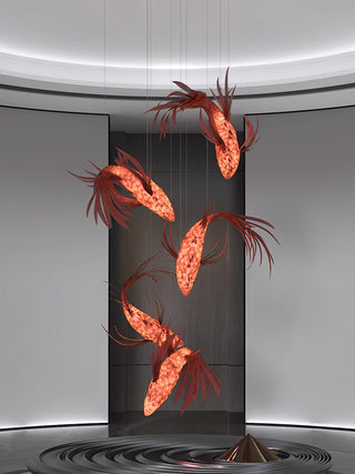 Vamararae Suspension Koi tourbillon cramoisi