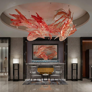 Vamararae Suspension Koi tourbillon cramoisi