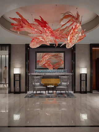 Vamararae Suspension Koi tourbillon cramoisi