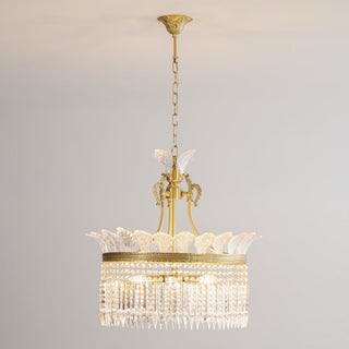 Xelra Lustre en Laiton & Cristal