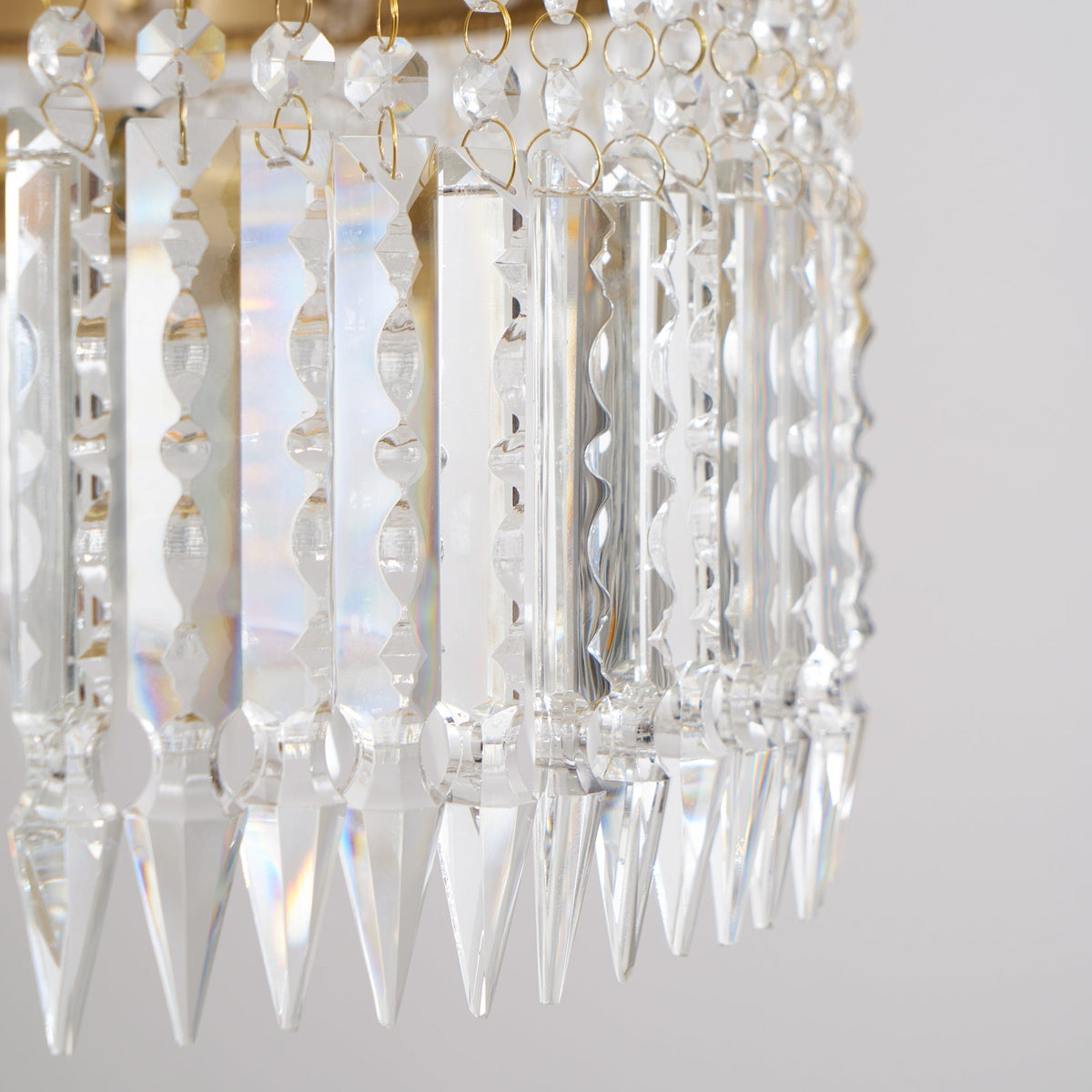 Xelra Lustre en Laiton & Cristal