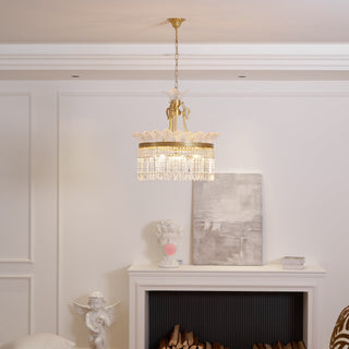 Xelra Lustre en Laiton & Cristal