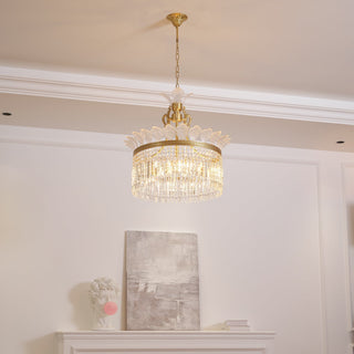 Xelra Lustre en Laiton & Cristal
