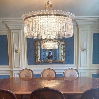Xelra Lustre en Laiton & Cristal